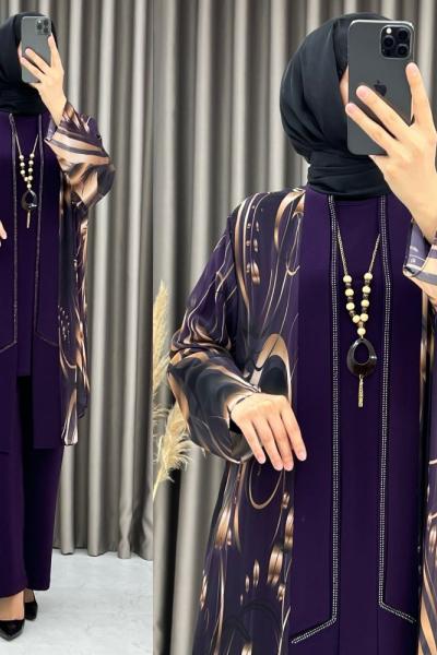 Rengin 3 lü Takım Mor