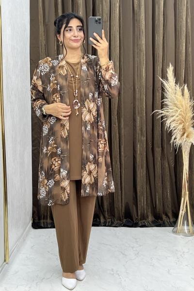 Rosalinda 3 lü Takım Hardal Hardal Sarısı