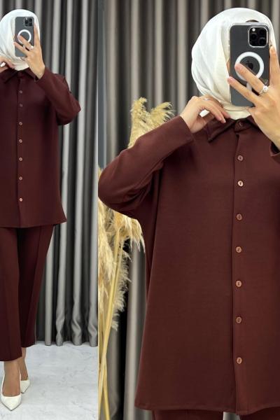 Roya Takım Kahverengi Kahverengi