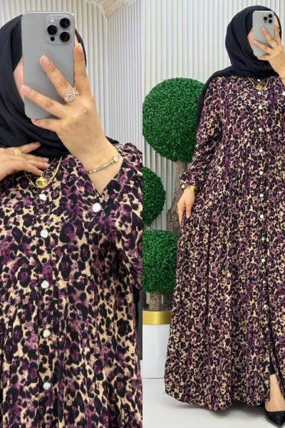 Rübeyda Elbise  Mor