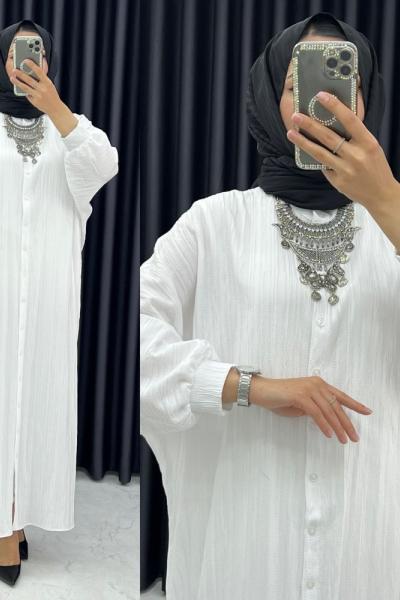 Safa Tunik/Elbise Beyaz