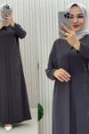 SAHRA ABİYE  ELBİSE  Antrasit