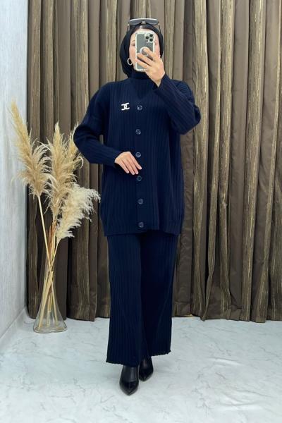 Samira 3 Lü Takım Lacivert  Lacivert