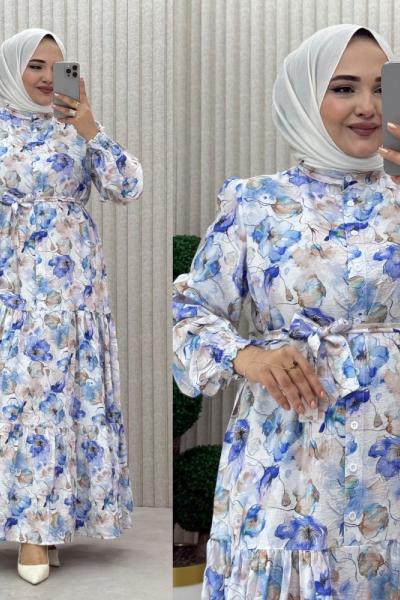 Sarnıç Elbise Mavi