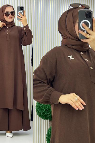 Selen Salaş Takım Kahverengi