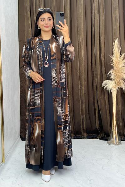 Selin Elbise Takım Gri