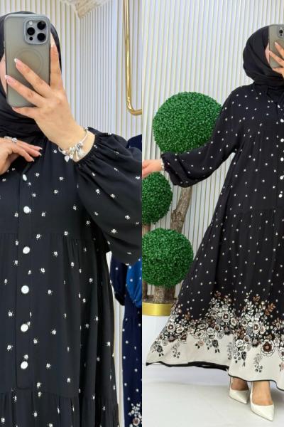 Şerbet Elbise Siyah