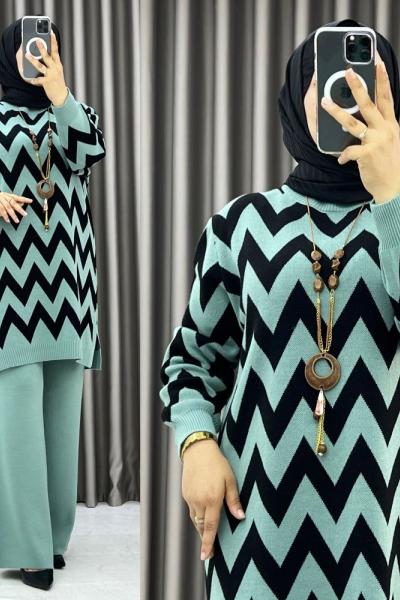 Sevcan Triko Takım Mint  Mint Yeşili