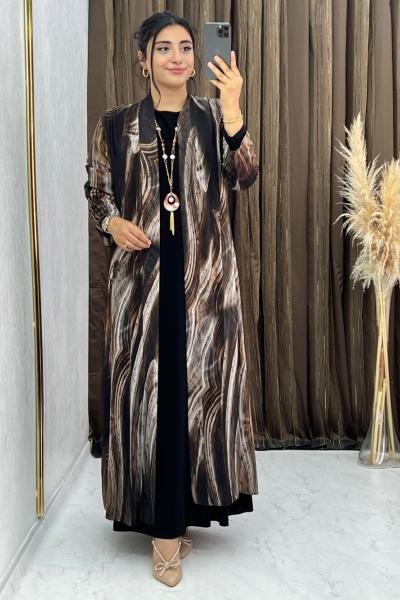 Sude Elbise Takım Siyah