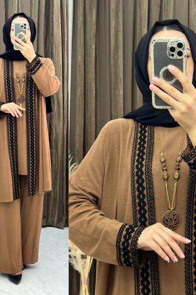 Sudel 3 Lü Takım Hardal Sarısı