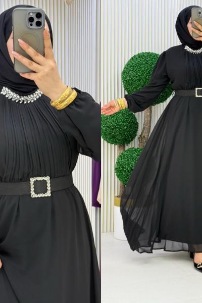 Sura Abiye Elbise Siyah