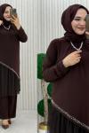 Türkan Takım Kahverengi