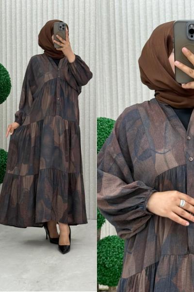 Uzay Elbise Kahverengi