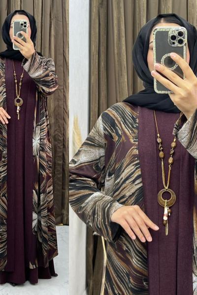 Yaren Elbise Takım Mürdüm