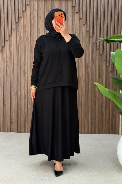 Yener etekli takım Siyah