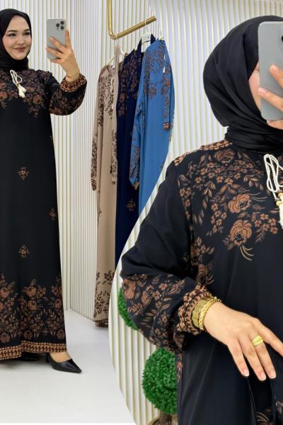 Yeni Safiye Elbise  Siyah