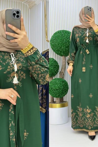 Yeni Safiye Elbise  Zümrüt