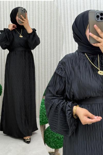 Yıldız Elbise Siyah