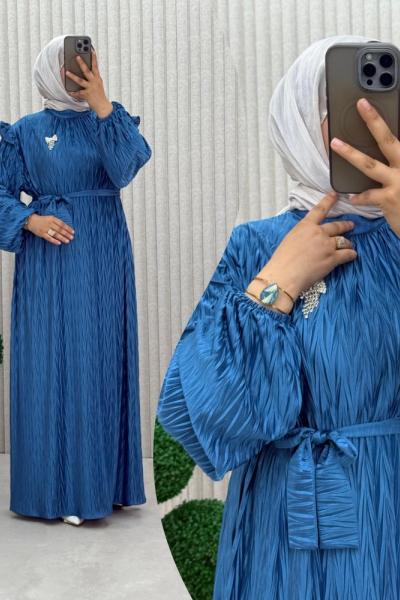 Yıldız Elbise Mavi