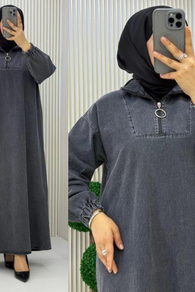 Yüsra Kot Elbise Siyah