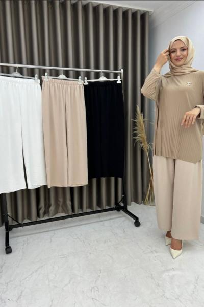 Zambak Pantolon Taş Rengi