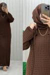 Zerin Elbise Kahverengi