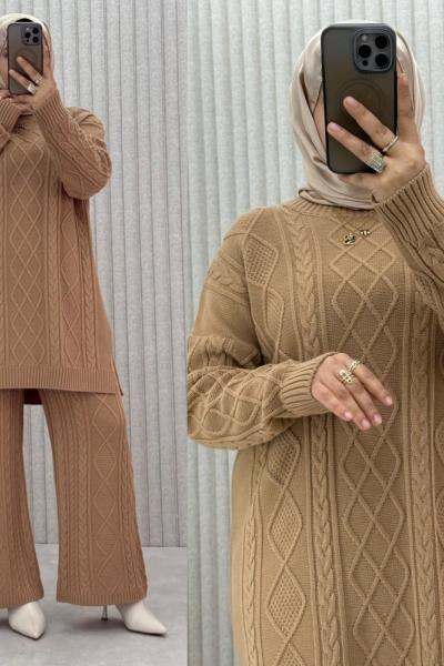 ZİRA TRİKO TAKIM Camel