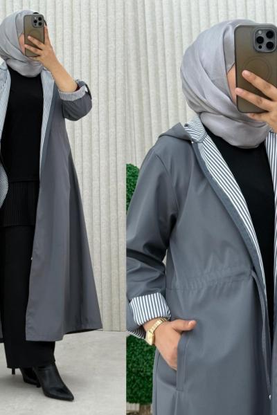 Zirve Trençkot  Gri