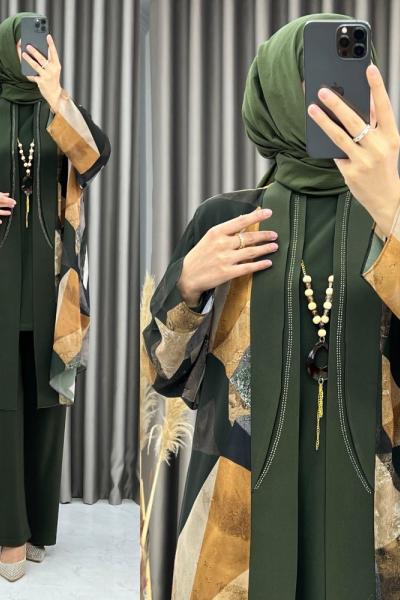 Züleyha 3 lü Takım Haki