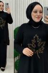 Züleyha pantolonlu takım Siyah