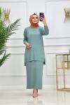 SİMAY ETEKLİ TAKIM-MİNT YEŞİLİ Mint Yeşili