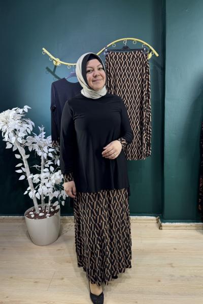 Pınar Etek takım Siyah
