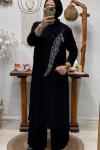 SİMAY TAŞLI TAKIM Siyah