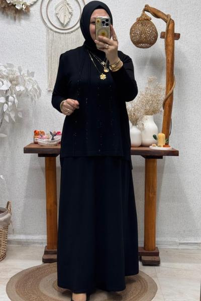 YILDIZ ETEKLİ TAKIM Siyah