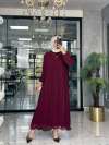 Prenses Elbise-Bordo